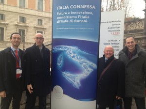 La delegazione del comune di Gualdo Tadino presente a Italia Connessa