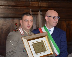 Menzione speciale per il caporal maggiore Maurizio Drago